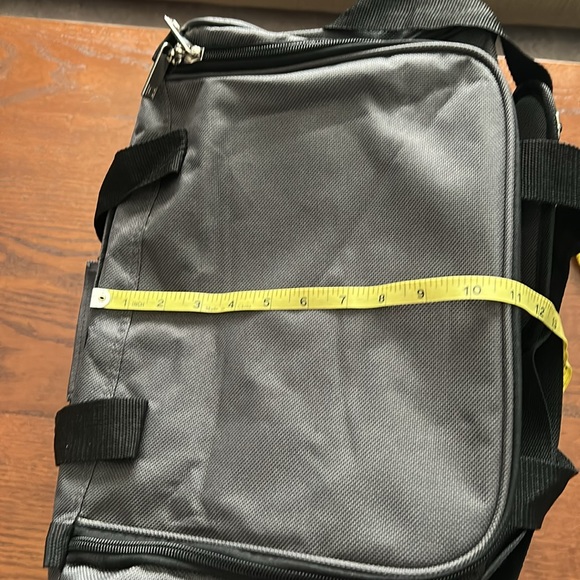 Chaps Black Duffel Canvas Bag - Picture 9 of 10